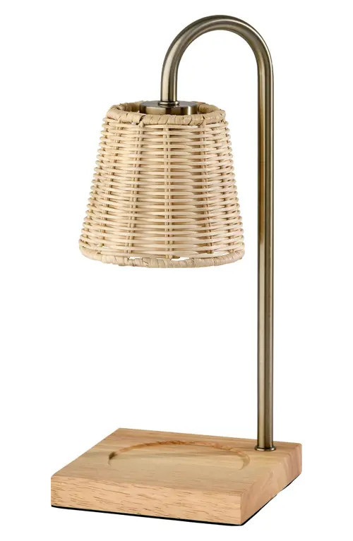 ADESSO LIGHTING Ridgley Candle Warmer Lamp in Antique Brass at Nordstrom | Nordstrom