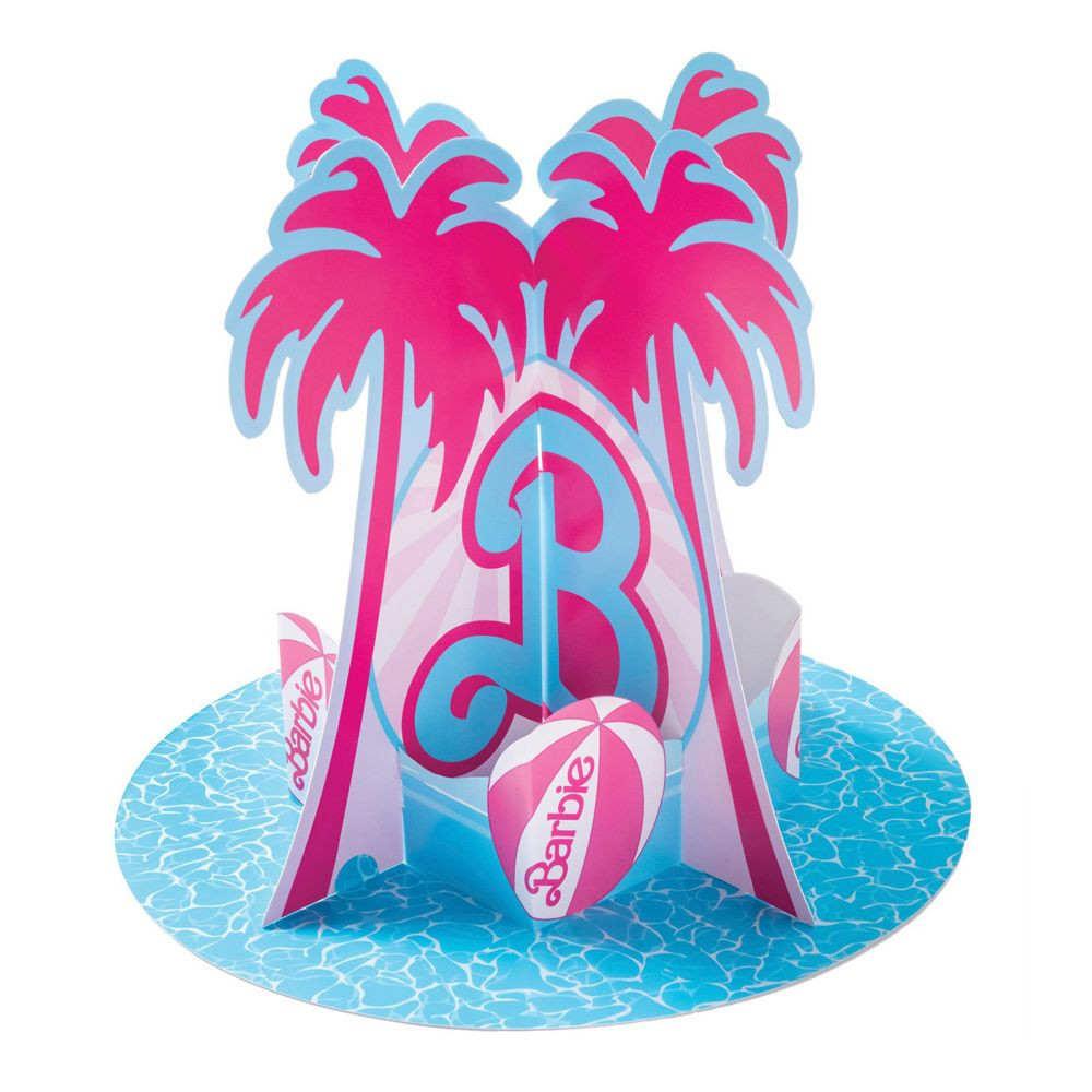 Barbie(TM) Malibu Beach Party Centerpiece Blue | Oriental Trading Company