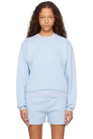 Blue Cotton Fleece Classic Sweatshirt | SSENSE