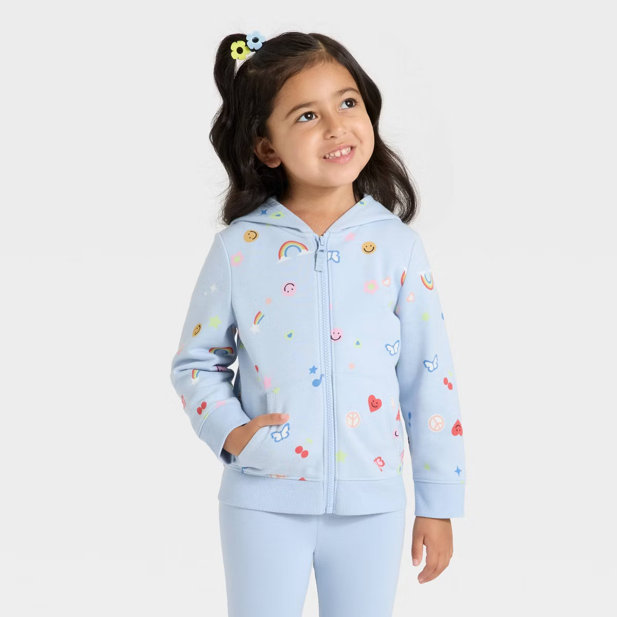 Toddler Girls' Zip-Up Fleece Hoodie - Cat & Jack™ | Target