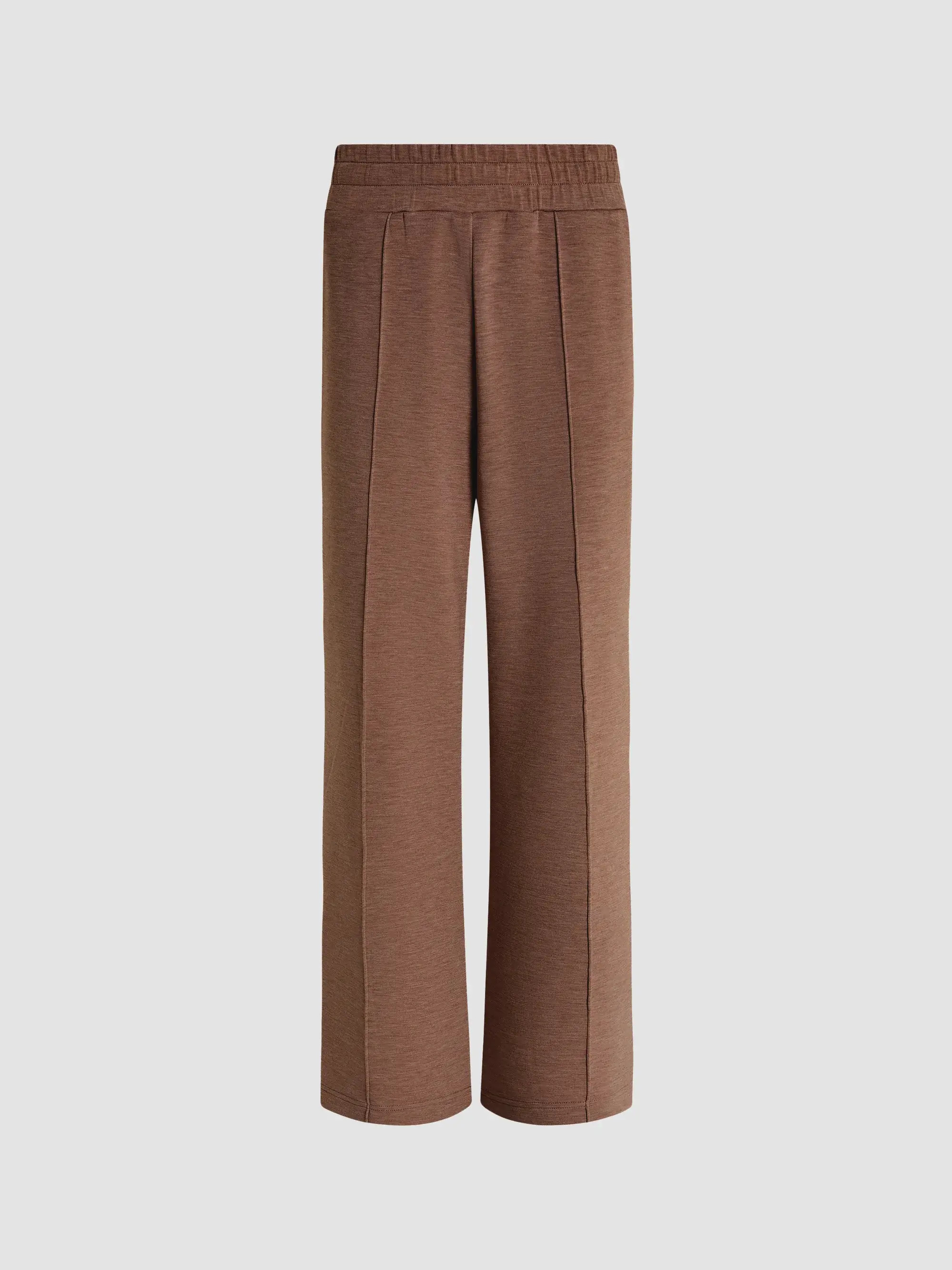 Women's Doublesoft Wide-Leg Pants - Coffee Bean Marl - Size Small | Saks Fifth Avenue