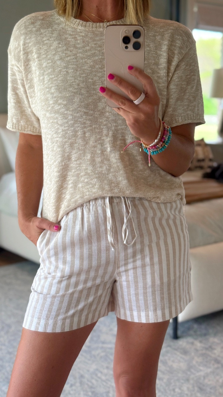 Linen Blend Shorts @jcrew TTS - small / if in between size up!

#LTKootd #LTKmomlife #LTKTravel