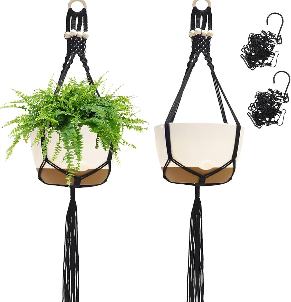Hanging Planter Self Watering 10 Inch, 2 Pack Indoor Outdoor Hanging Baskets, Hanging Flower Pots... | Amazon (US)