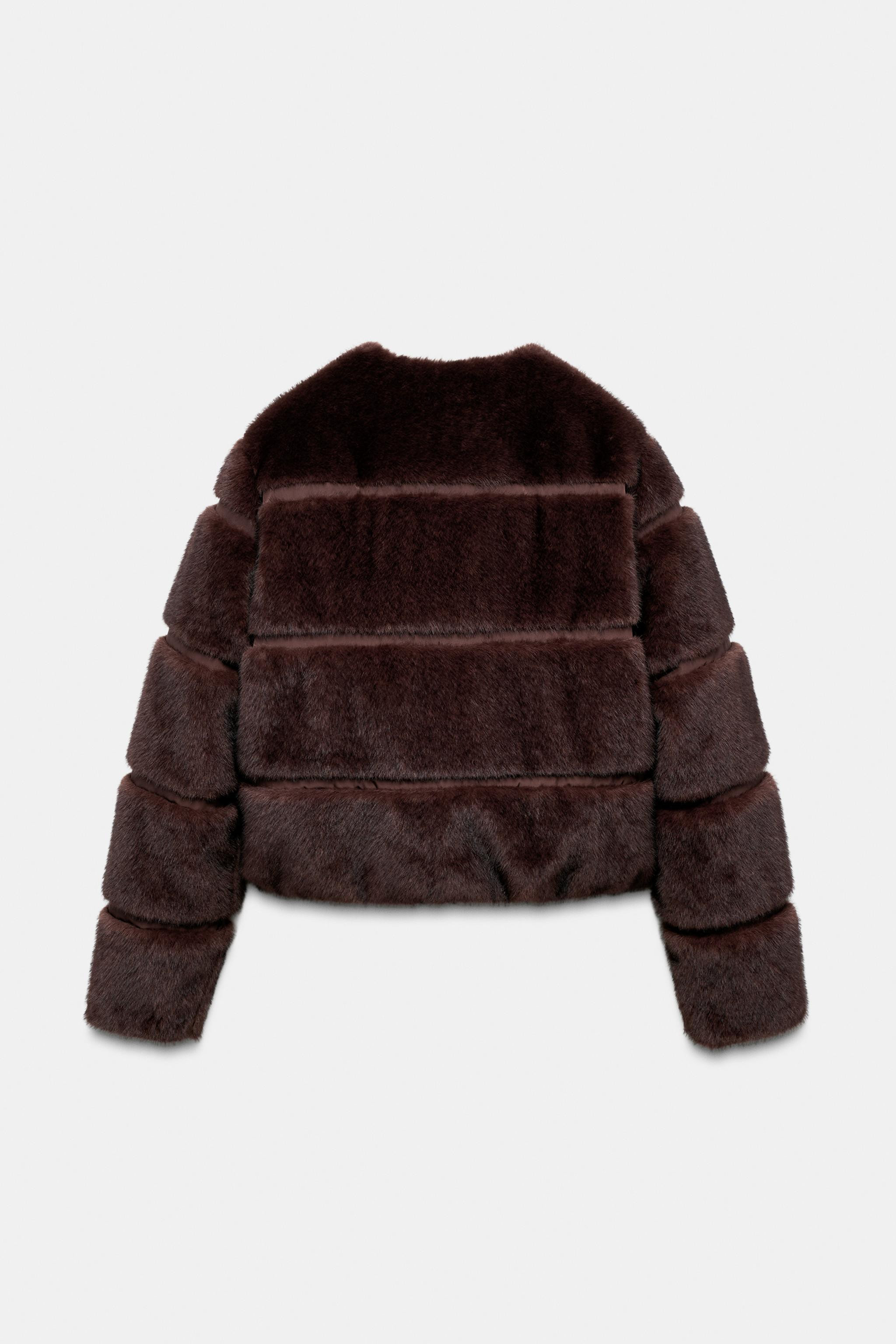 SHORT FAUX FUR COAT HEIQ XREFLEX™ SKI COLLECTION | Zara US