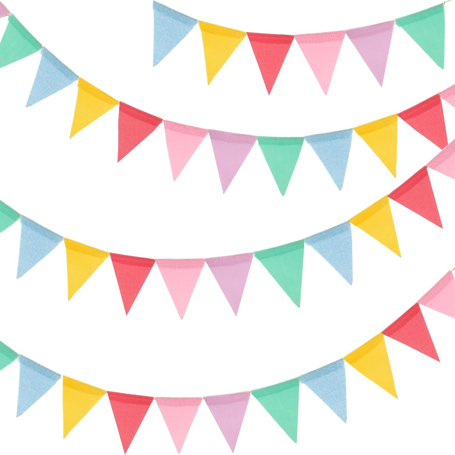 G2PLUS Bunting Banner, Triangle Flag Garland, Pennant Banner Flags, 36PCS | Amazon (US)