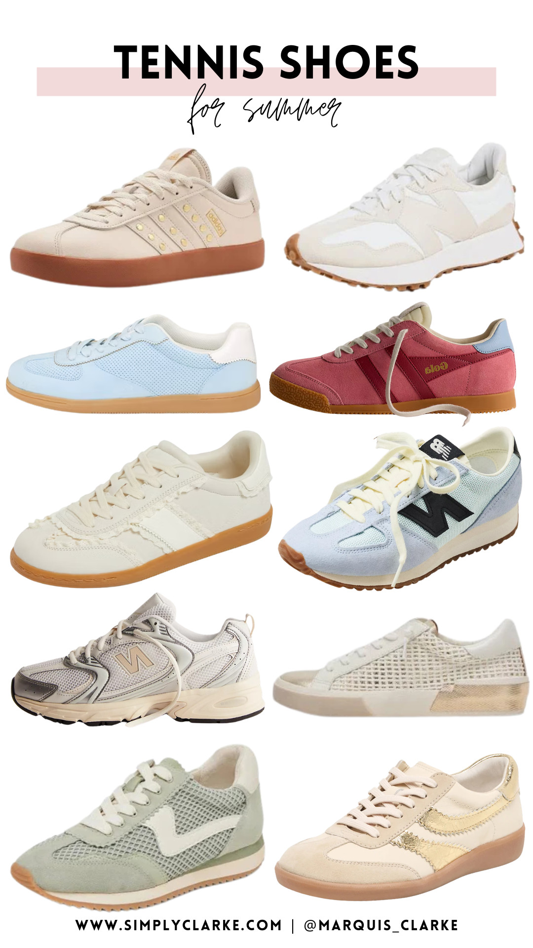 Tennis shoes are having a moment this summer! Sharing all the cutest neutral + colorful pairs that go with everything from denim shorts to dresses! 

 #LTKootd #LTKmomlife #LTKSeasonal