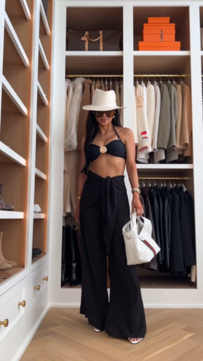 Chic poolside look
Zara scarf wide leg pants on sale and under $30

#LTKSaleAlert #LTKSwim #LTKmomlife