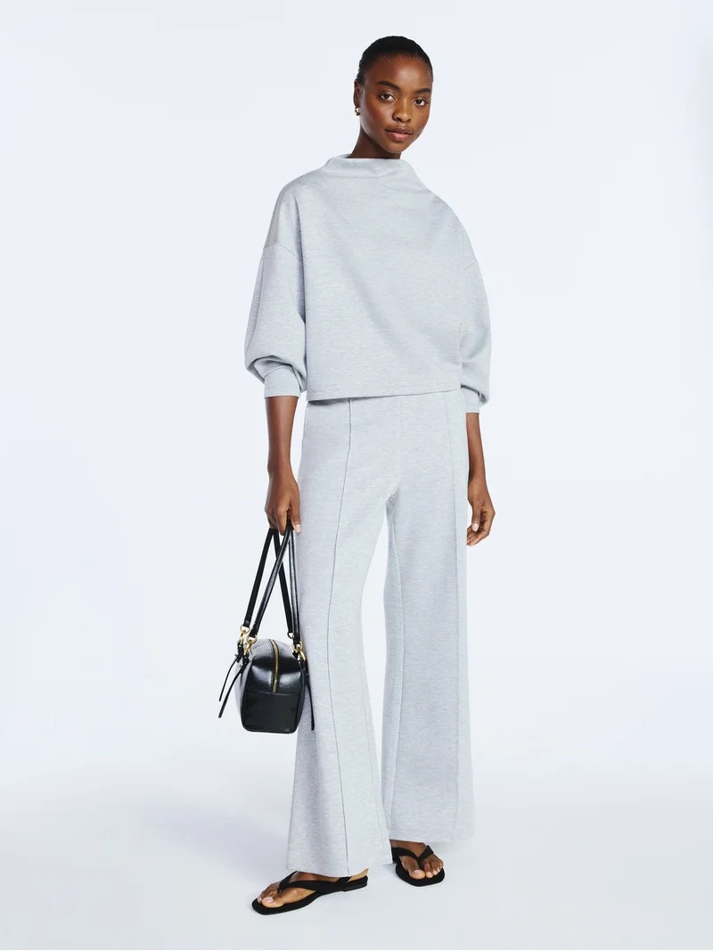 Scoop Women’s and Women’s Plus New Scubaknit Seamed Sweatpants, Regular and Short Lengths, Si... | Walmart (US)