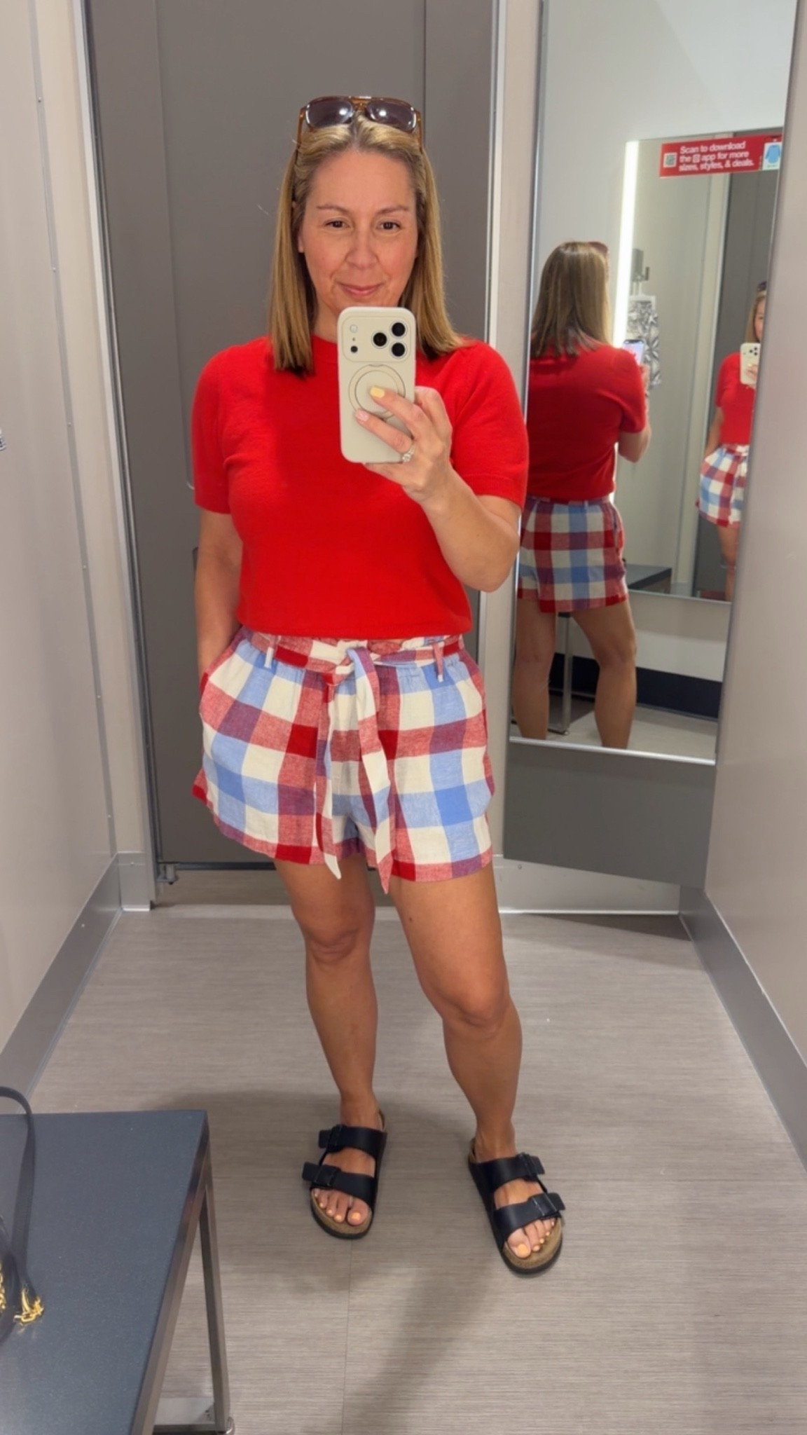 A little red white and blue mix n match Target try on for Memorial Day! Clothes and shoes are 20% off until Sunday! Everything was a size medium 
Summer outfits
#LTKmomlife
#LTKSaleAlert #LTKOver40

#LTKootd #LTKPetite #LTKMidsize