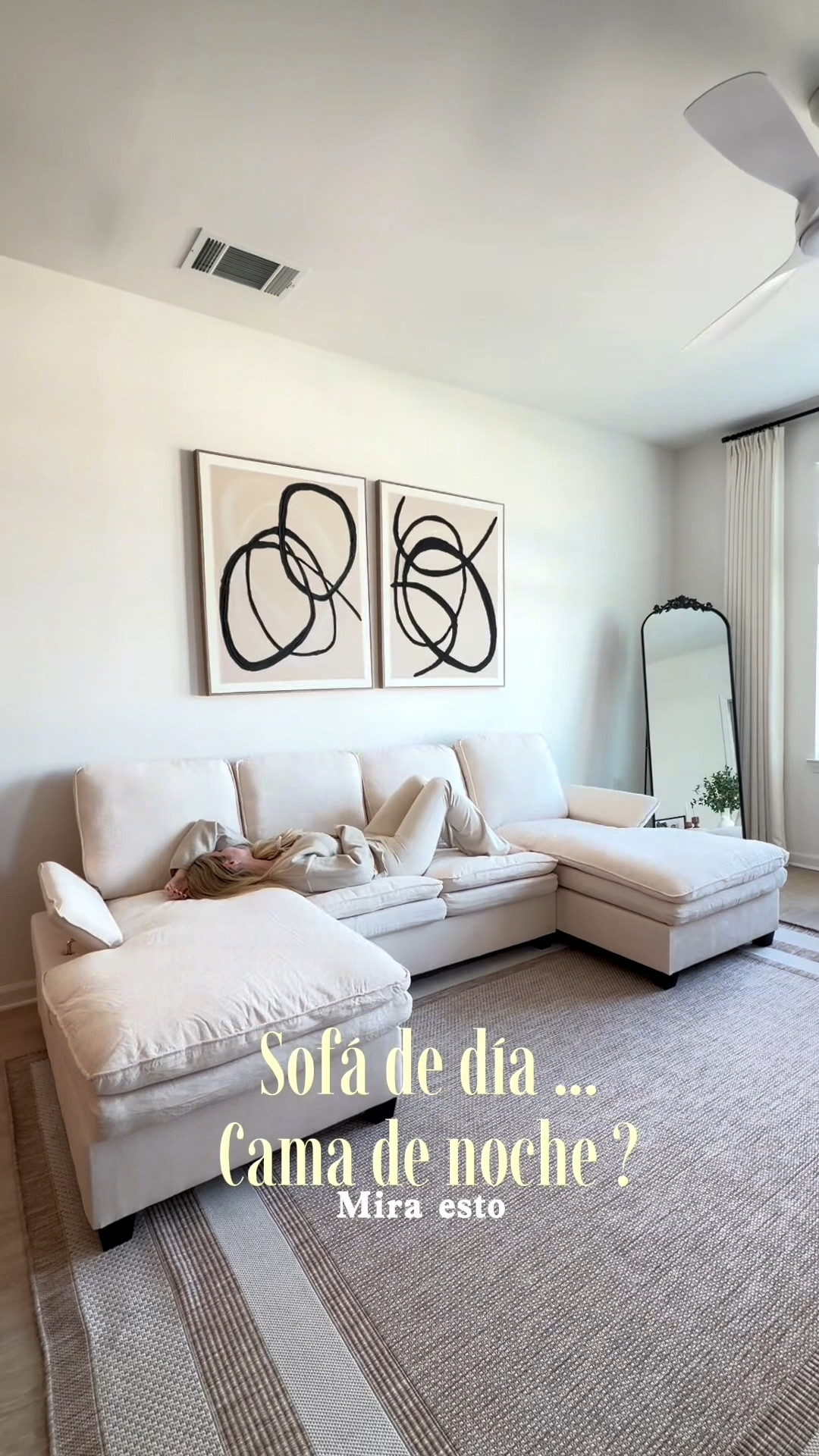 Sofa in the morning and bed at night 🤪🤩🫶🏻 cozy sofa o love it! Friendly budget for small spaces! Great 👍🏼 

#LTKHome #LTKGiftGuide #LTKSeasonal