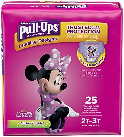 Pull-Ups Learning Designs for Girls Potty Training Pants, 2T-3T (18-34 lbs.), 25 Ct. (Packaging May  | Amazon (US)