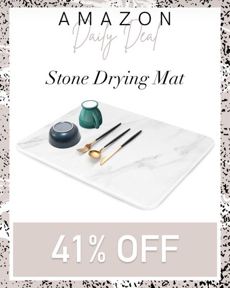 Stone drying mat on sale! The smaller size is so much cheaper, so I bought 2 to put together! Genius hack, I know! Follow me for more <3

#LTKHome #LTKFindsUnder50 #LTKSaleAlert