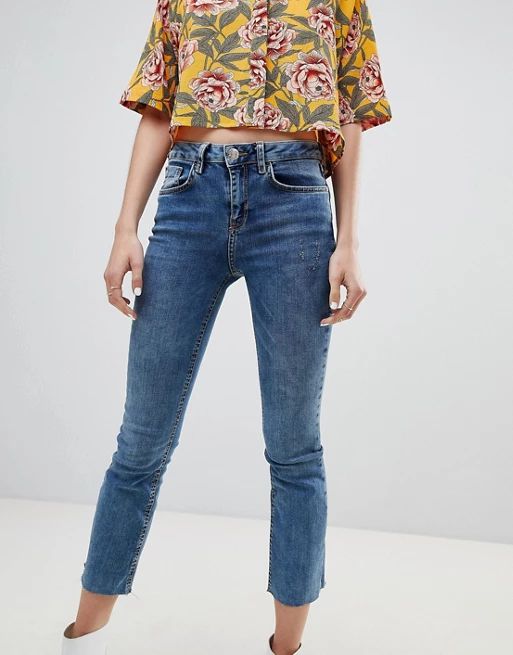 River Island Cropped Flare Jeans | ASOS US