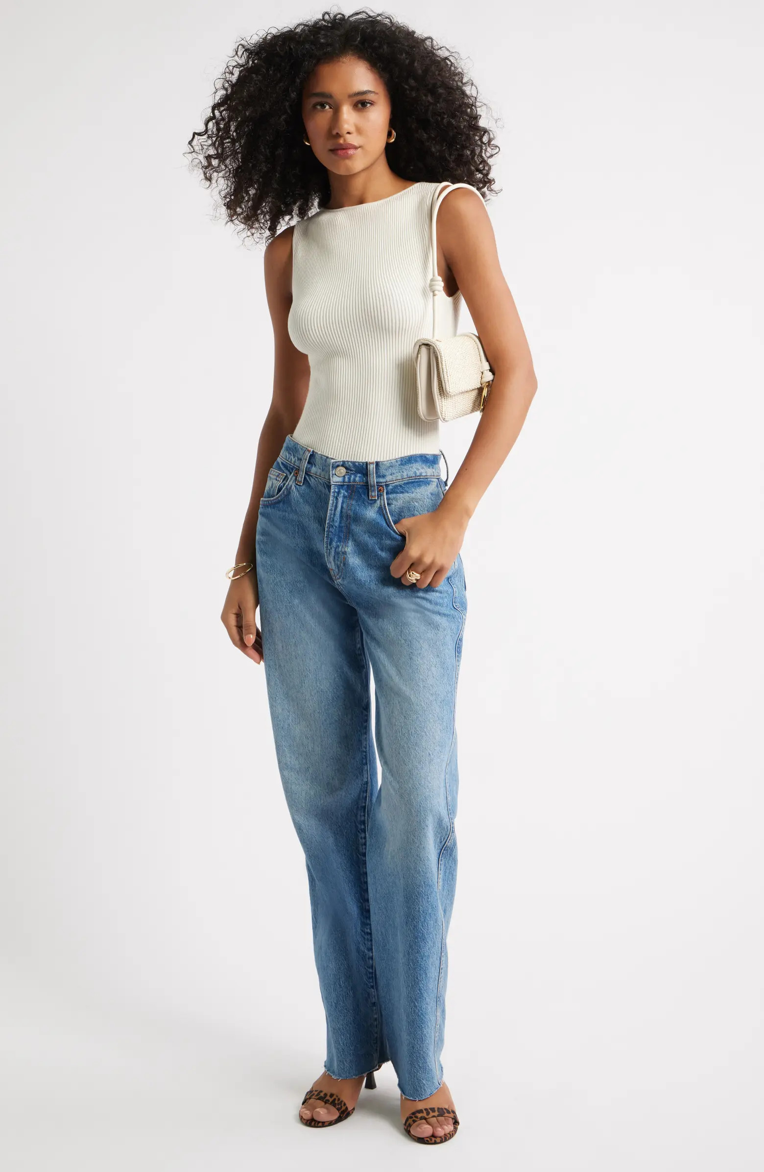 Luxe Sculpt Rib Sweater Tank | Nordstrom