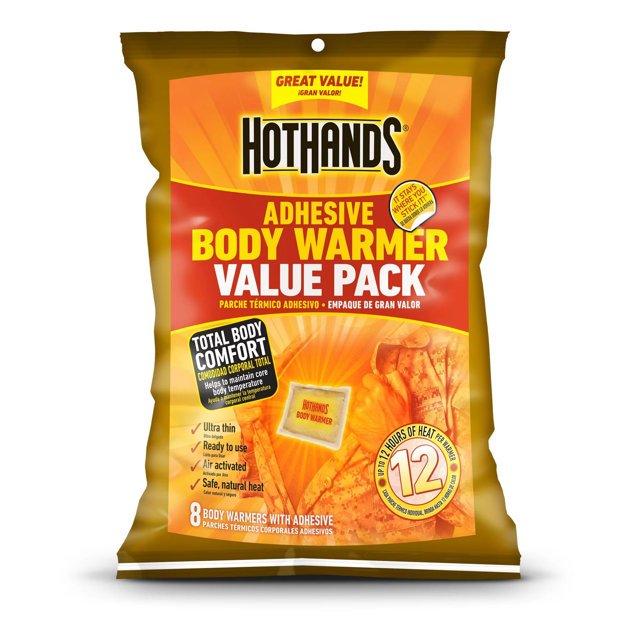 HotHands 12 Hour Adhesive Body Warmer | Walmart (US)