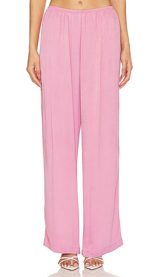 Satiny Simple Pant in Bonbon | Revolve Clothing (Global)