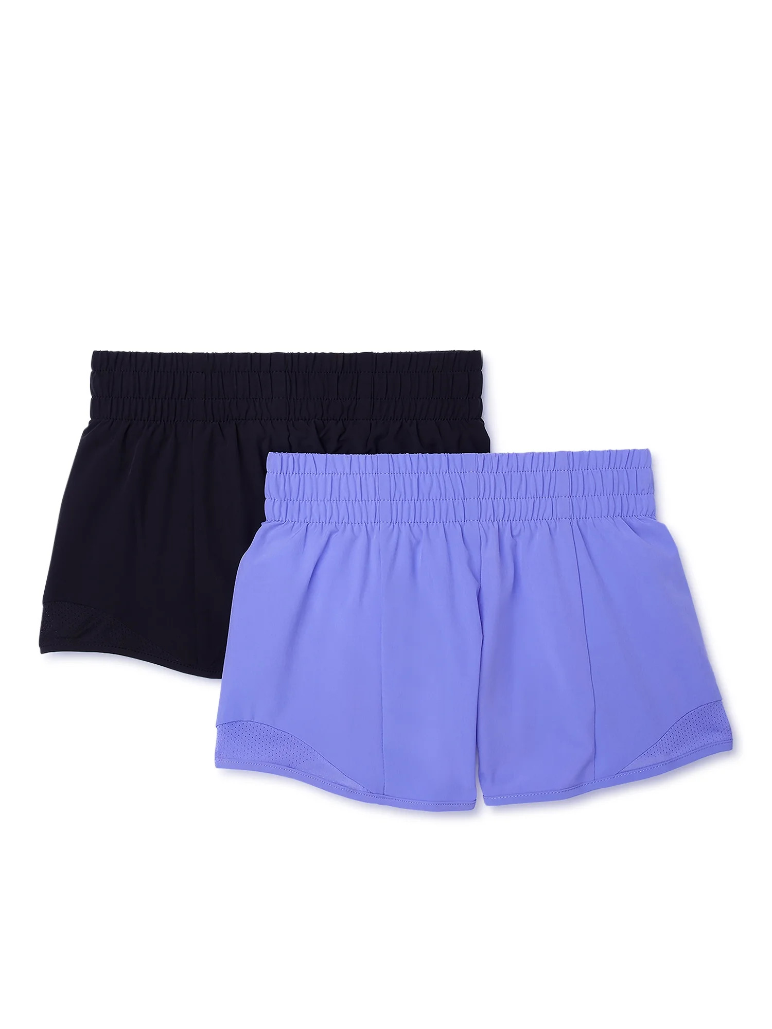 Athletic Works Girls Athletic Running Shorts, 2-Pack, Sizes 4-18 & Plus | Walmart (US)