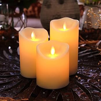 Homemory Waterproof Flickering Flameless Candles, Outdoor Indoor Battery Operated LED Candles wit... | Amazon (US)