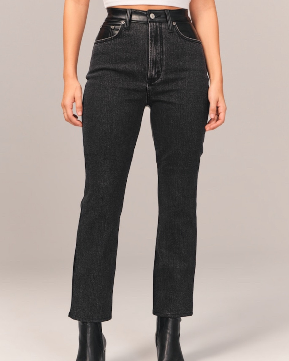 Pants from tiktok 
Abercrombie & Fitch curve love 
Stretchy 

#LTKunder100 #LTKGiftGuide #LTKstyletip