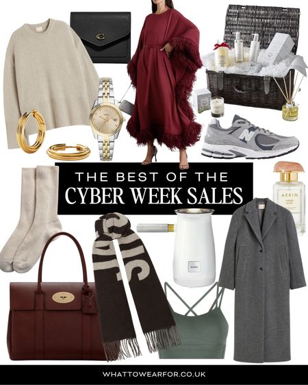 The best of the cyber week sales today ✨🙌

Black Friday offers,fashion, luxury, mulberry bag, jacqumus scarf, wool coat, H&M, white company hamper, gold hoops, missoma, cashmere jumper, hotel chocolate, gift guide for her 

#LTKCyberSaleUK #LTKCyberWeek #LTKGiftGuide