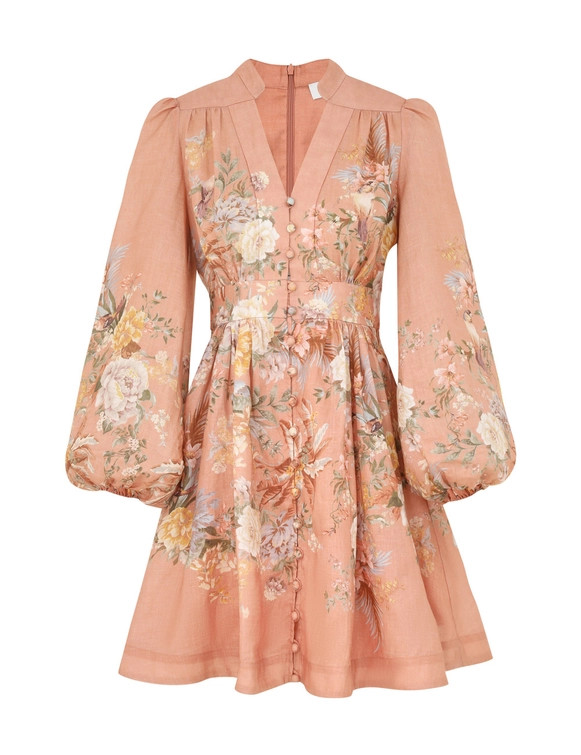 Tallow Plunge Mini Dress | ZIMMERMANN (US, CA, EU, MENA)