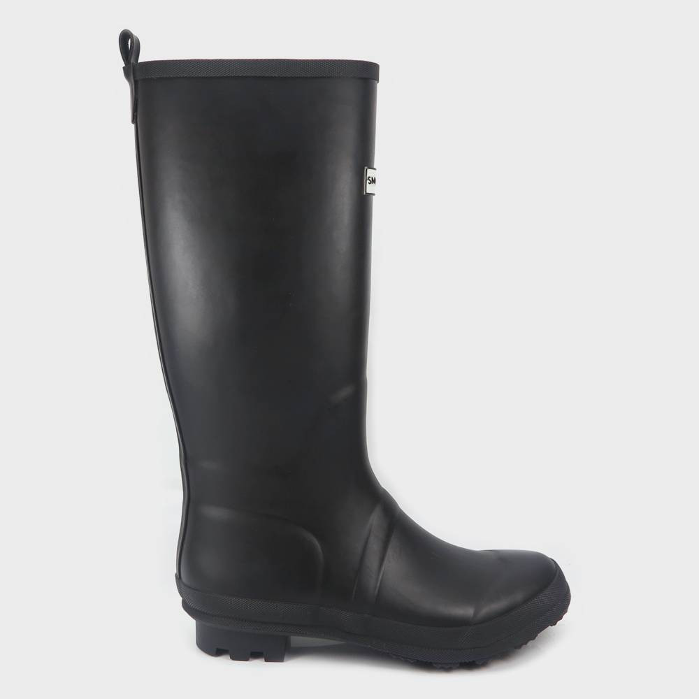 Women's Tall Rain Boots Black 8 - Smith & Hawken | Target