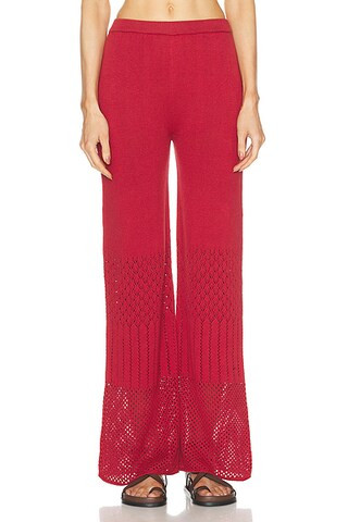 ESCVDO Lia Pant in Colonial Rose | FWRD | FWRD 