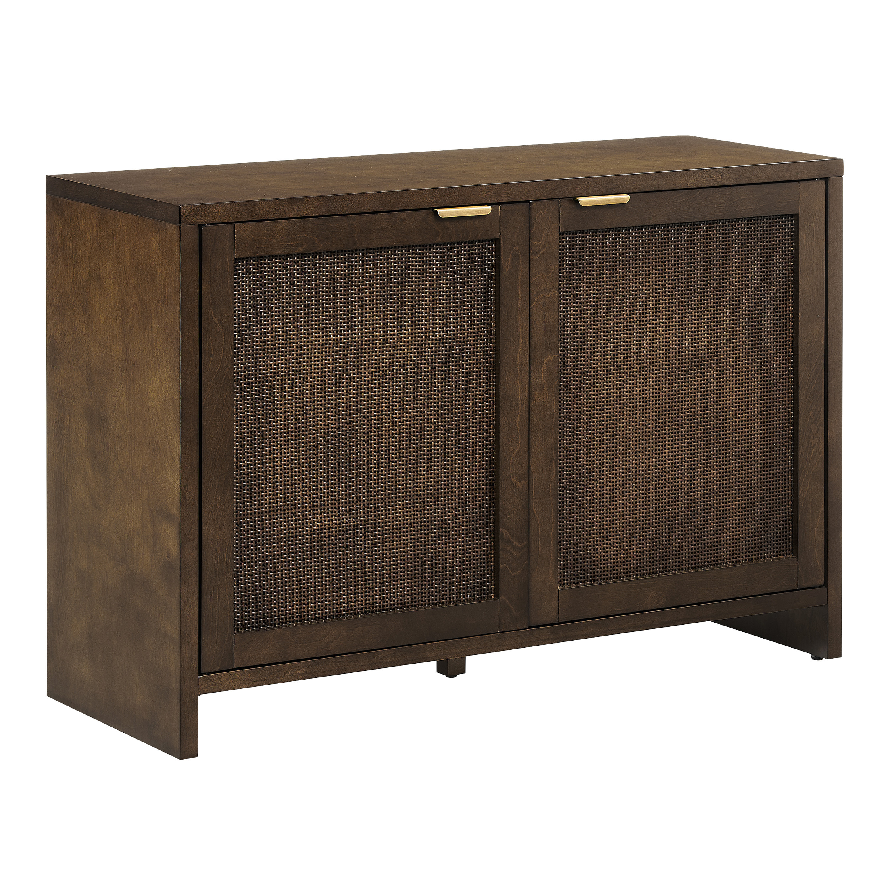 Paget Brown Wood Media Stand with Record Storage | World Market