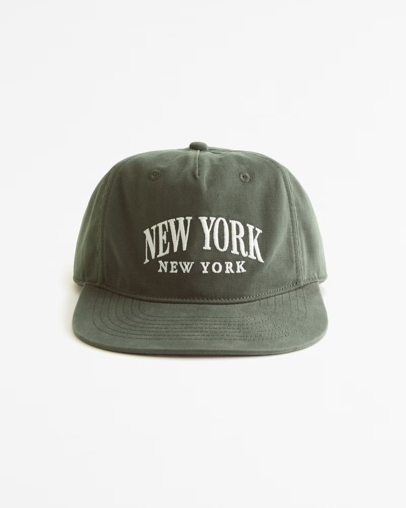 New York Graphic Flat Bill Hat | Abercrombie & Fitch (US)