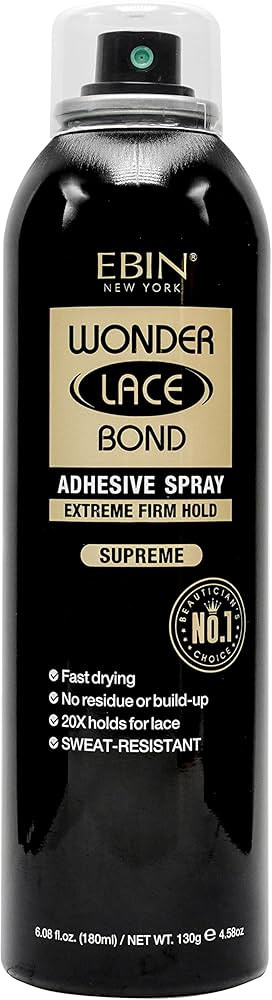 Wonder Lace Bond Adhesive Spray Supreme – Extreme Firm Hold 6.08oz/ 180ml | Active Use, Fast Dr... | Amazon (US)