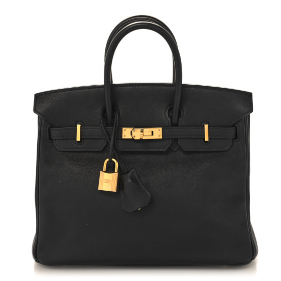 Swift Birkin 25 Black | FASHIONPHILE (US)