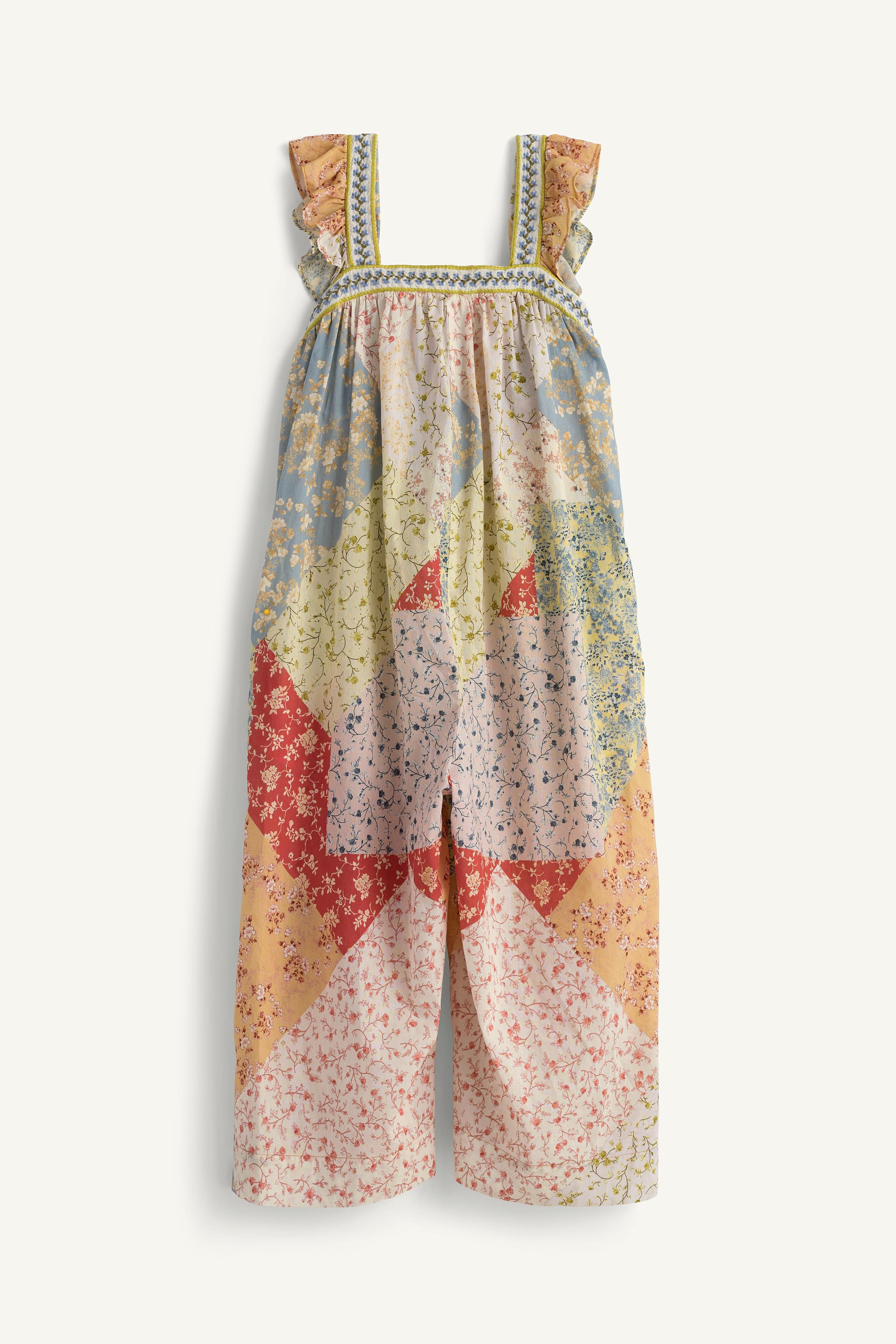LIMITED EDITION PATCHWORK JUMPSUIT | Zara US