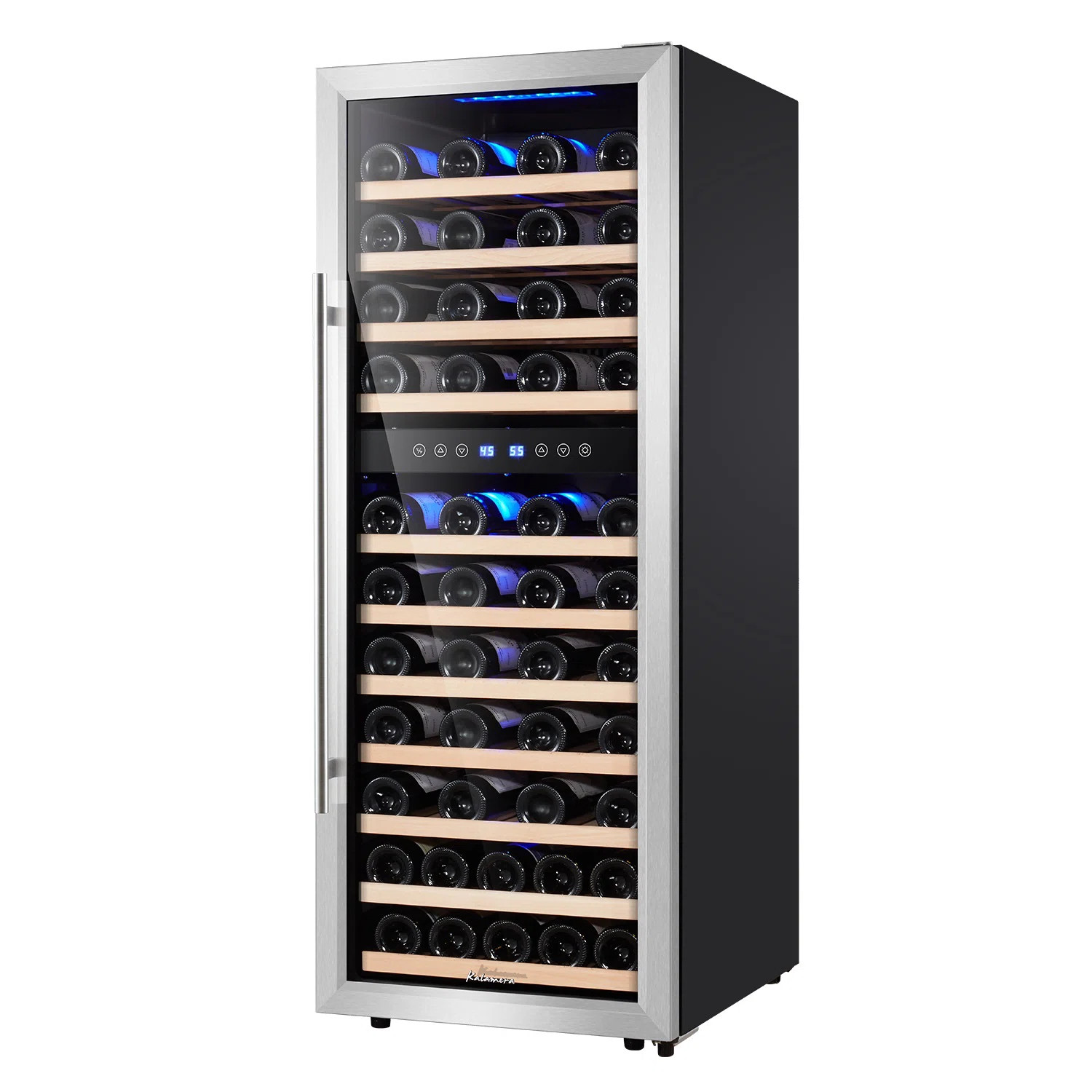 Kalamera 73 Bottle Dual Zone Freestanding Wine Refrigerator & Reviews | Wayfair | Wayfair North America