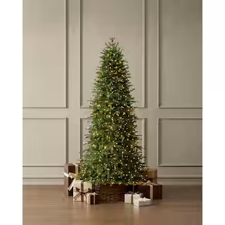 7.5 ft. Grand Duchess Twinkling Balsam Fir Slim LED Pre-Lit Artificial Christmas Tree T25 | The Home Depot