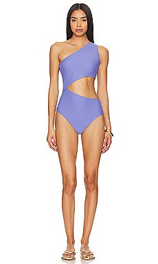 BEACH RIOT Celine One Piece in Periwinkle Waffle from Revolve.com | Revolve Clothing (Global)