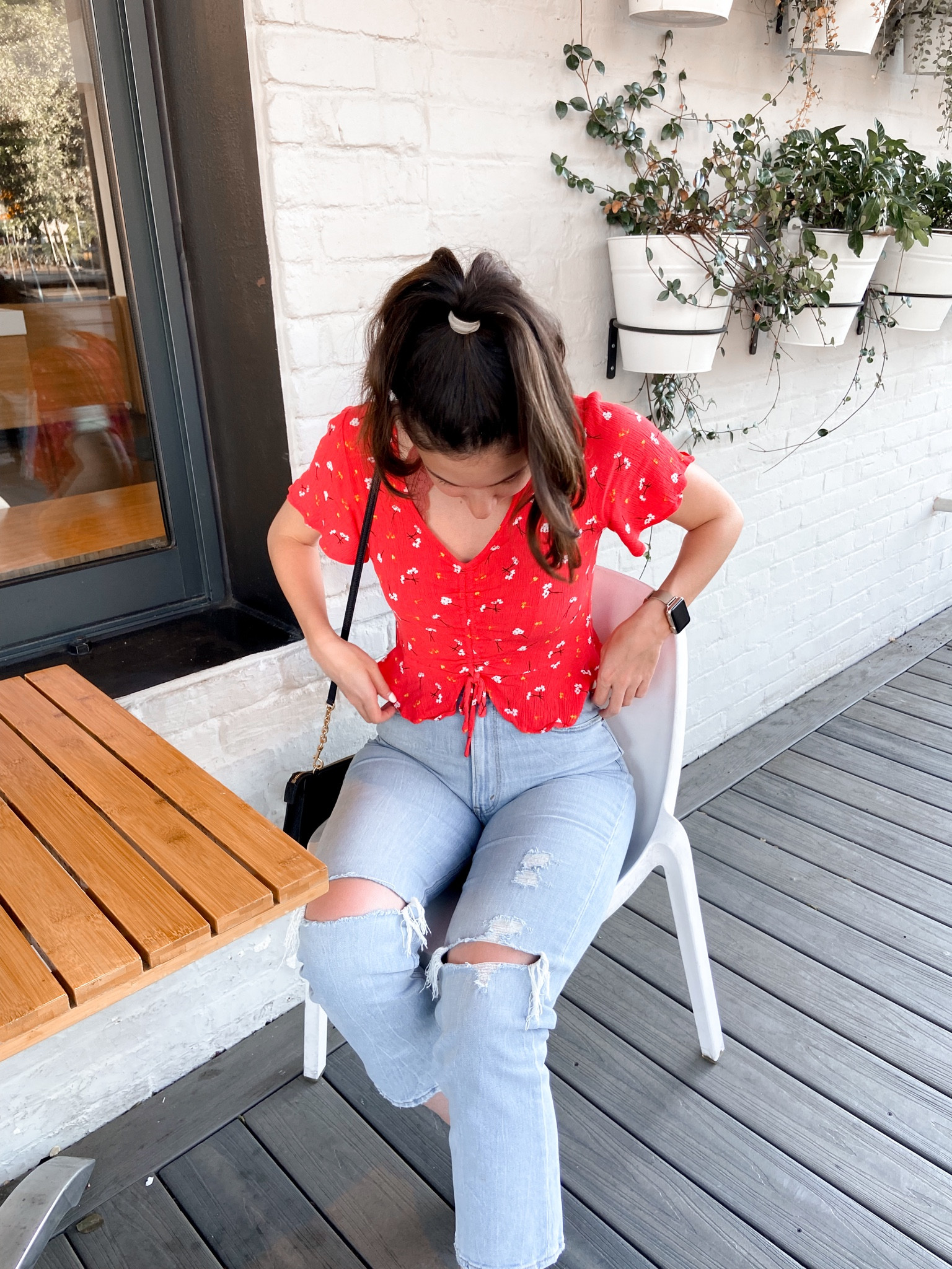 best high waisted jeans for fall 2022. closet staple for everyday casual outfit | perfect to dress up with chunky sandals for a date night outfit or style with sneakers for running errands | TTS. 

90s feel | straight leg ankle jean | distressed denim | light wash jeans | abercrombie jeans | viral jeans | viral tiktok jeans

#LTKSeasonal #LTKunder100 #LTKstyletip