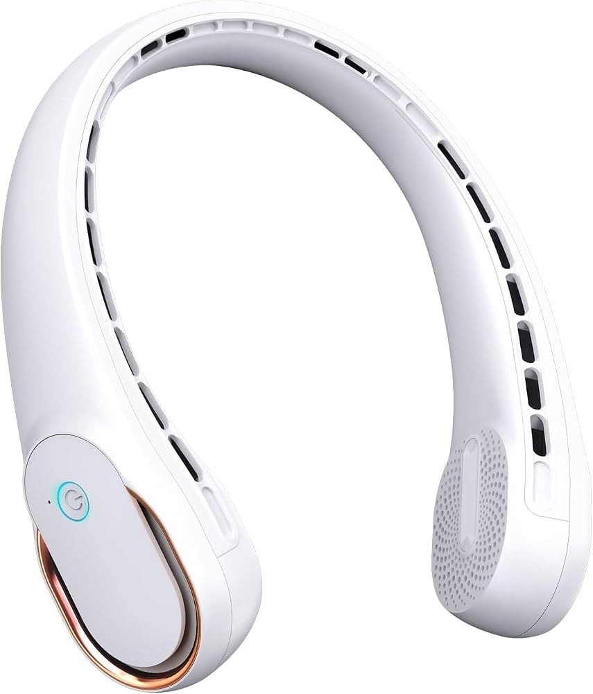FrSara Neck Fan, Portable Personal Fan Strong Wind, 4000mAh, Air Volume,360\u00b0 Cooling, No Hai... | Amazon (US)
