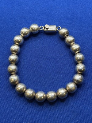 Vintage Taxco Mexico Sterling Silver 9-inch 10mm Ball Bead Bracelet 34.8 grams | eBay | eBay US