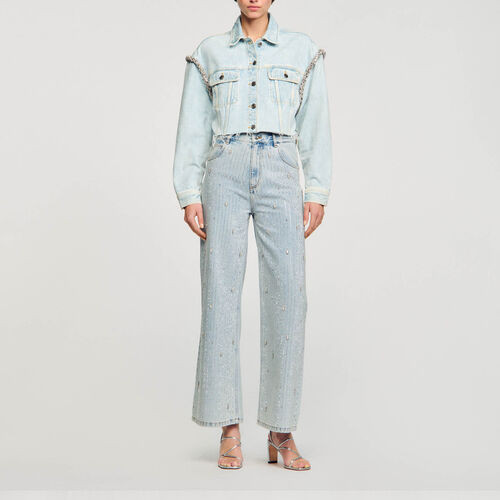 Cropped Denim Jacket | Sandro US | Sandro-Paris US