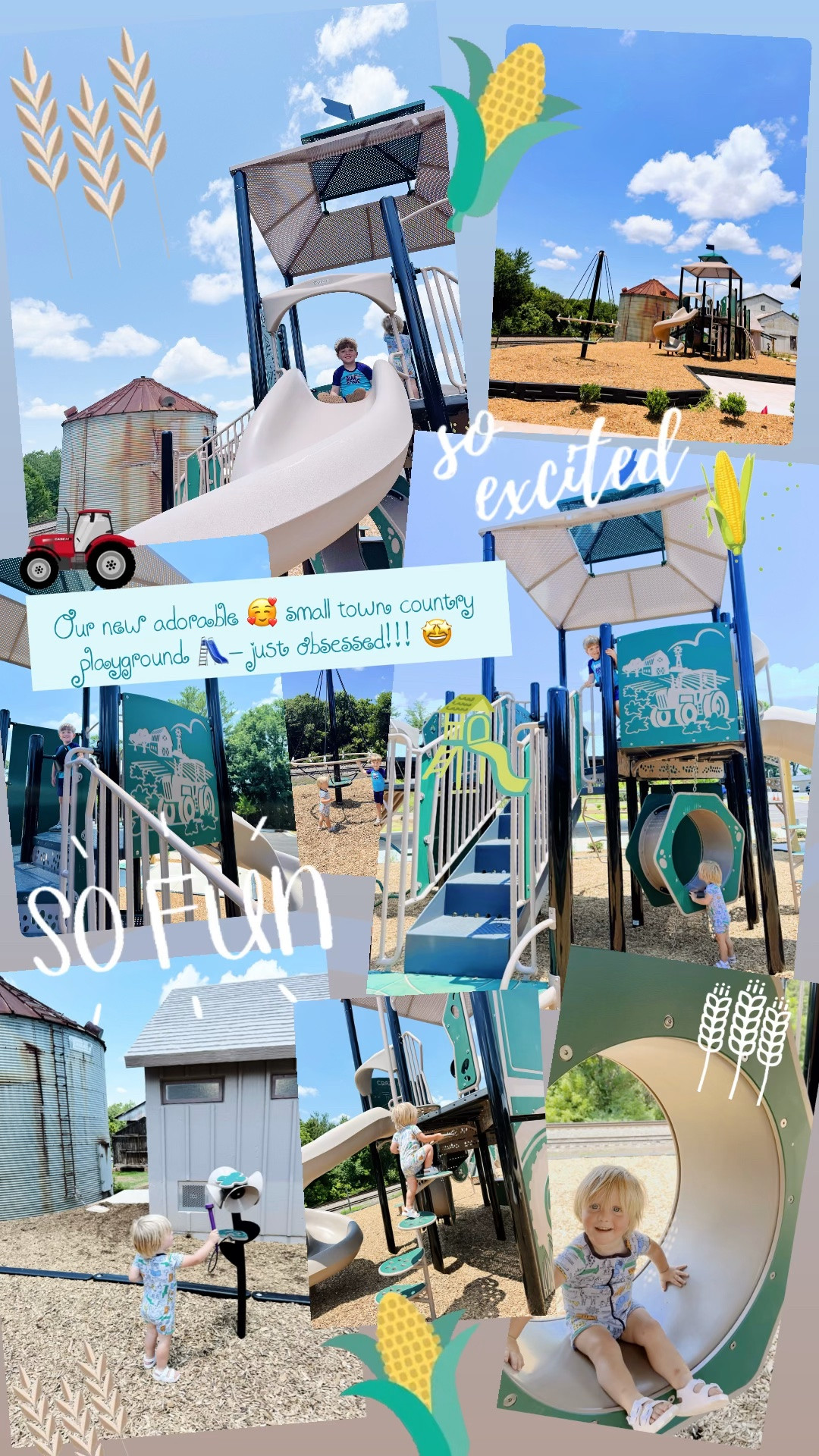 Our new adorable 🥰 small town country playground 🛝- just obsessed!!! 🤩