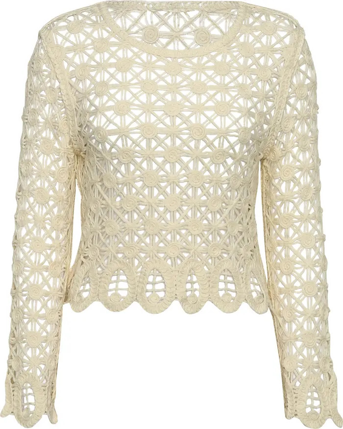 Serenity Crop Cotton Cover-Up Top | Nordstrom