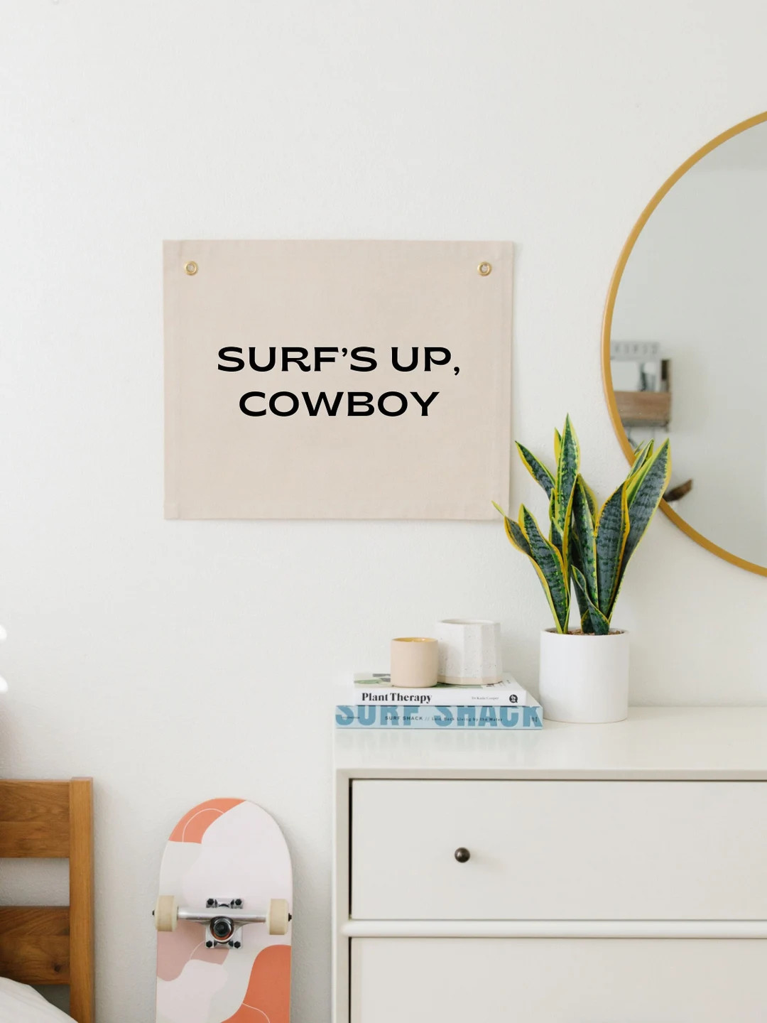 Surf's up Cowboy Wall Flag, Coastal Cowboy Decor, Long Live Cowboys, Cowboy Nursery Decor, Wester... | Etsy (US)