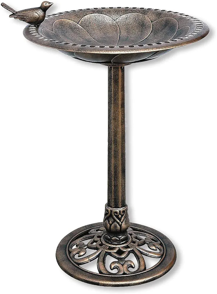 BACKYARD EXPRESSIONS PATIO · HOME · GARDEN 912449-WB Outdoor Garden Bird Bath- Bronze- Weather Resistant Polyresin-30 Inch-Backyard Expressions | Amazon (US)