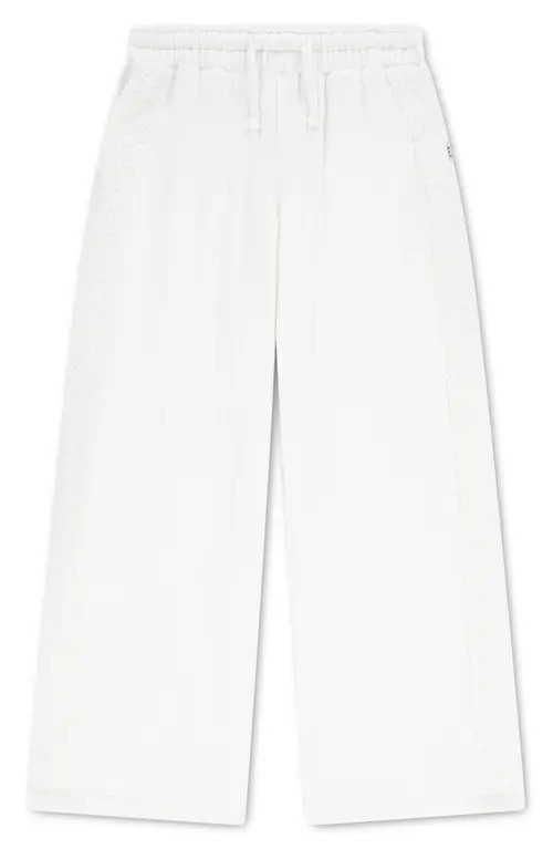 abercrombie kids Kids' Breezy Pull-On Wide Leg Pants in Bright White at Nordstrom, Size 13-14 | Nordstrom