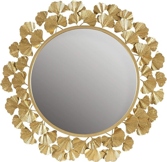 Martha Stewart Wall Décor Large Round Living Room Iron Metal Mirrors Ready to Hang Bedroom Decor... | Amazon (US)