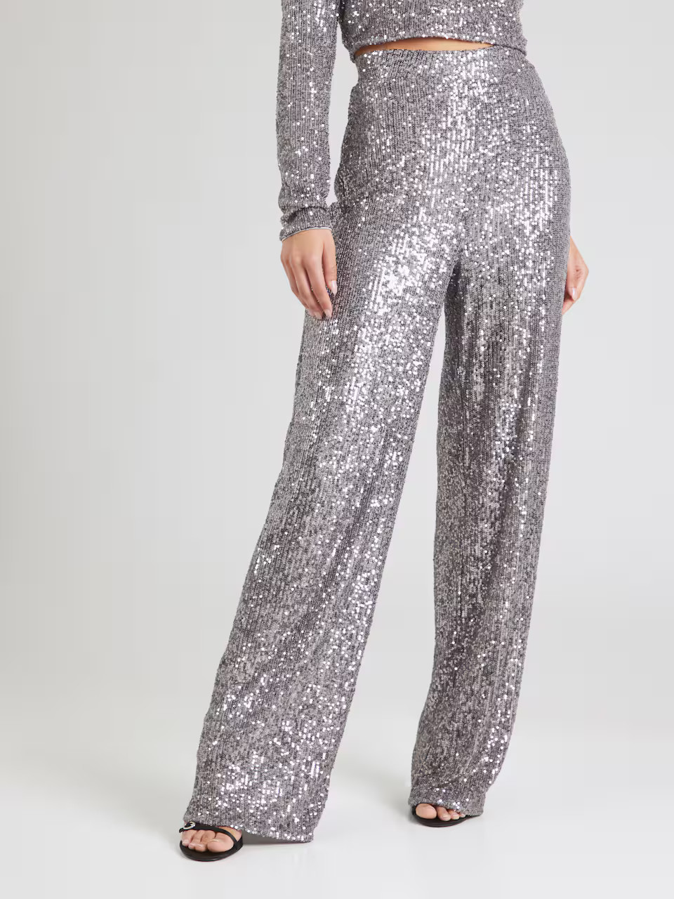 MYLAVIE by Sarah Harrison Loosefit Broek in Zilver | ABOUT YOU | ABOUT YOU NL