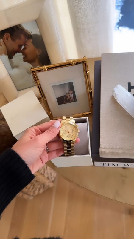 Kat Jamieson shares a Michael Kors gold watch. Classic accessories, watches, gold jewelry. 

#LTKVideo #LTKSeasonal #LTKstyletip
