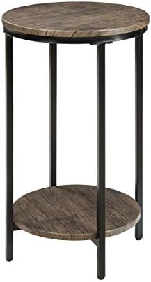 Abington Lane Two-Tiered Round End Table - Includes Storage Shelf for The Contemporary Home - (Di... | Amazon (US)