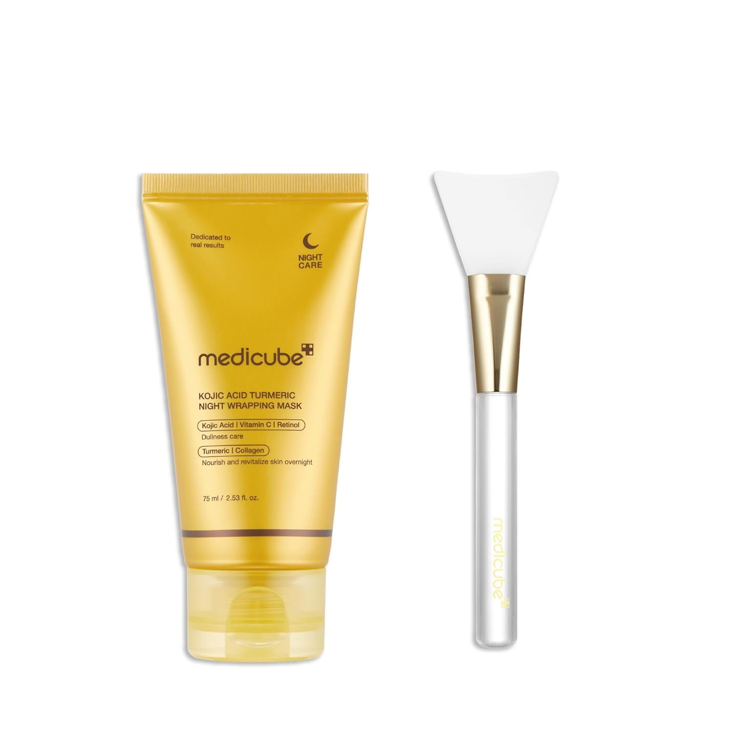 medicube Overnight Glow Duo for Uneven Skin Tone: Turmeric Overnight Wrapping Peel Off Mask 2.0 a... | Amazon (US)