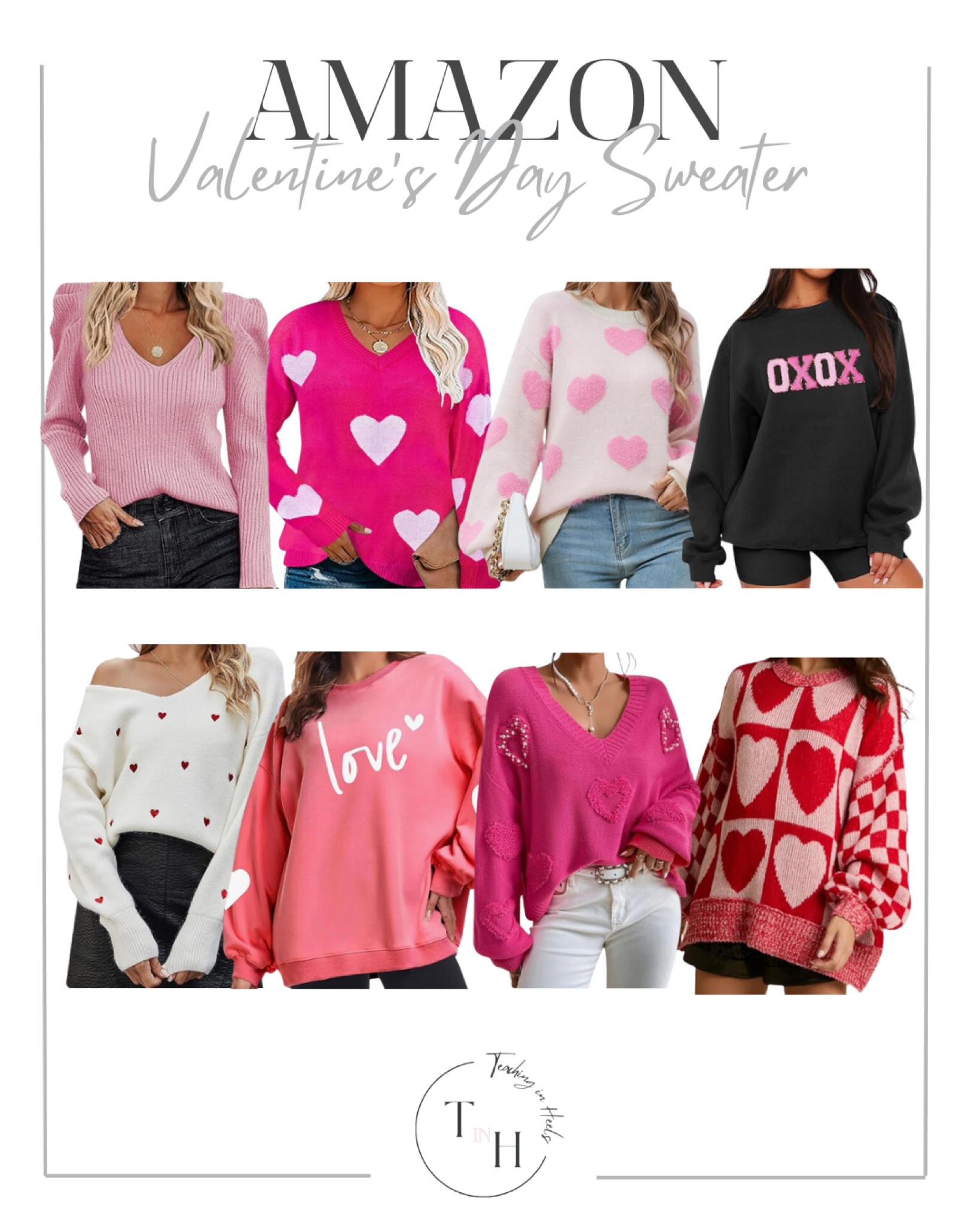 Amazon Valentine’s Day Sweaters

trending sweaters  sweaters for her  heart sweaters  Valentine’s Day sweaters  Valentine’s Day style  Valentine’s Day pink sweater  

#LTKSeasonal #LTKStyleTip #LTKBeauty